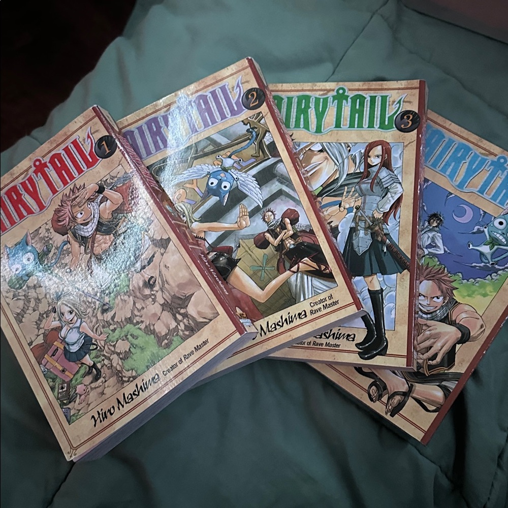 Fairy tail manga set ; books 1-4